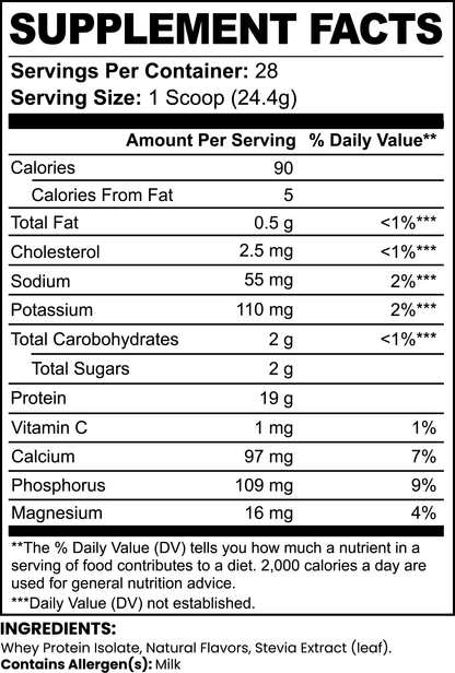 Vanilla Whey Protein Isolate